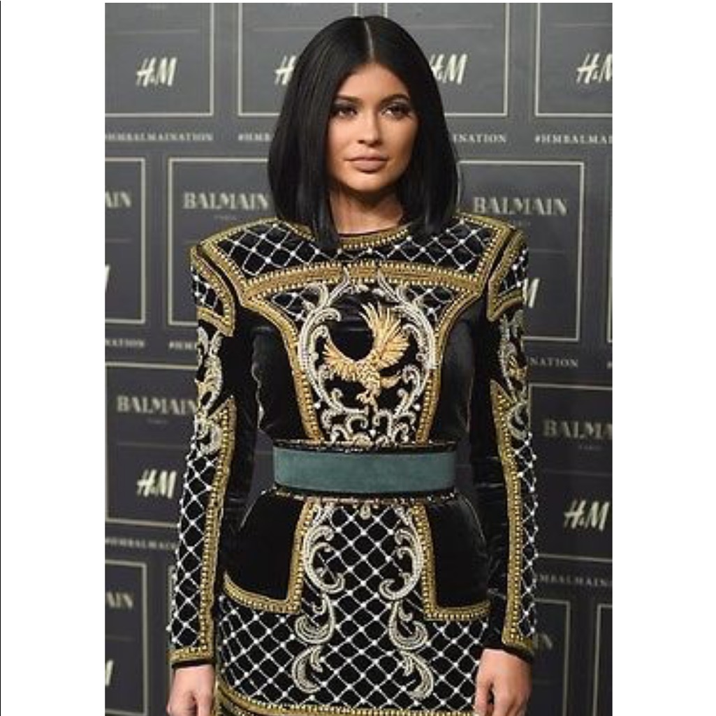 Balmain H&M Green Gold Suede Belt